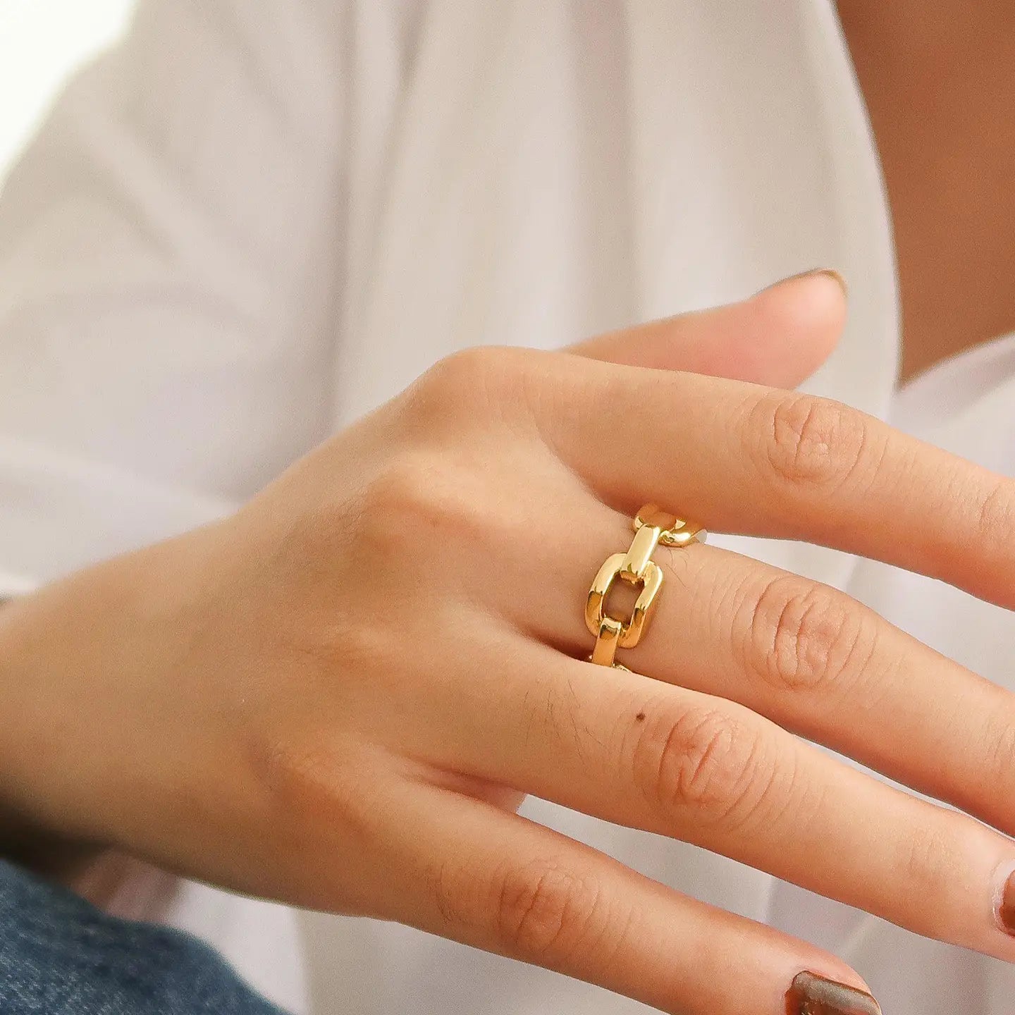 Brooklyn 18K Gold Stack Braided Non-Tarnish Ring