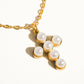 Faith Non-Tarnish Dainty Pearl Cross Necklace